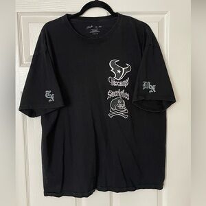 Houston Texans Sacrifice x 2025 Collaboration T-shirt Black Size XL